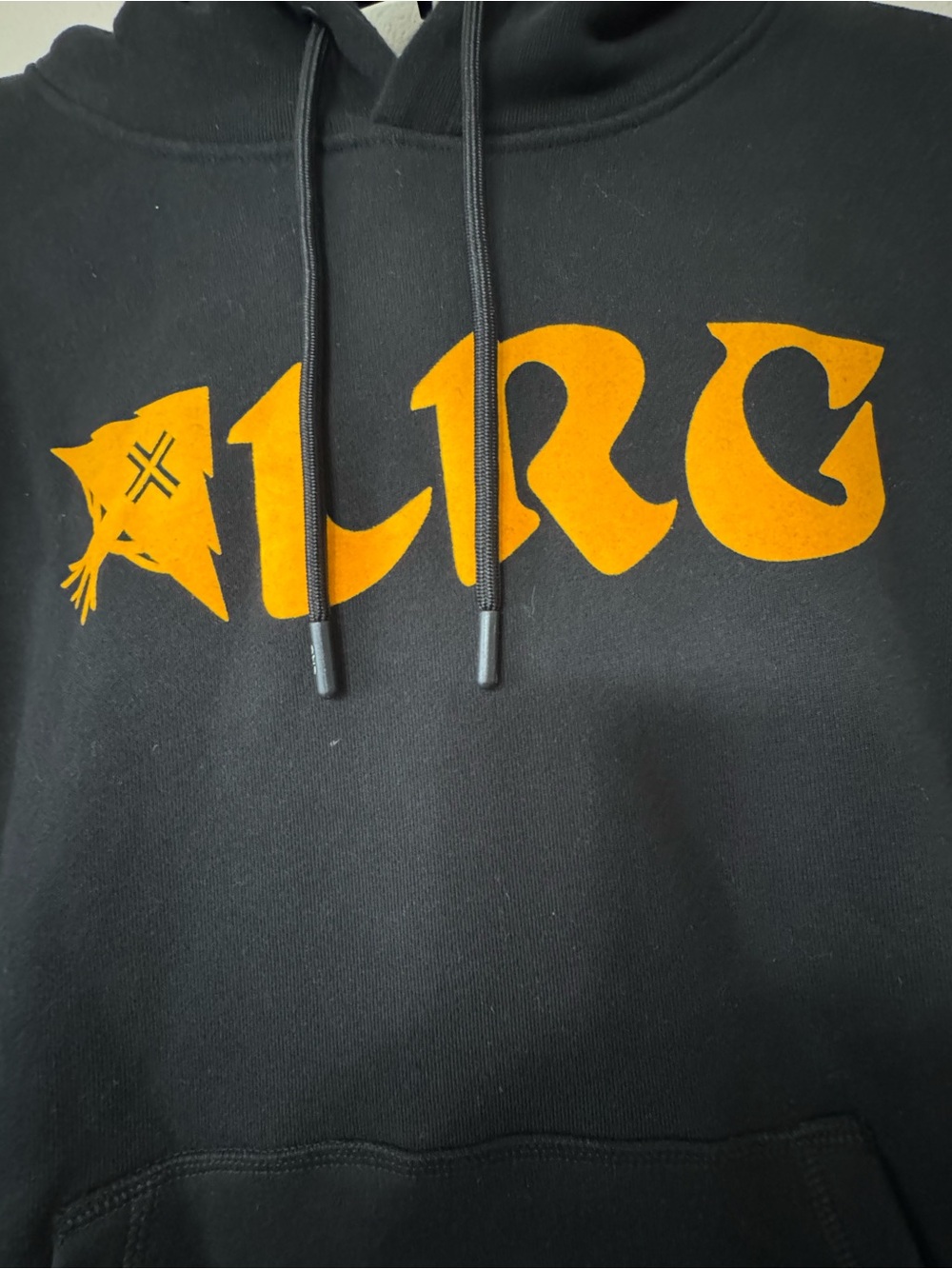 LRG Lifted Research Group Black Orange Graphic Hoodie NWT Streetwear - Picture 4 of 7